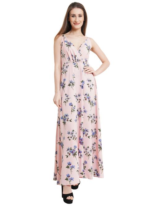 women floral print shoulder strap fit & flare dress - 21746840 -  Standard Image - 0