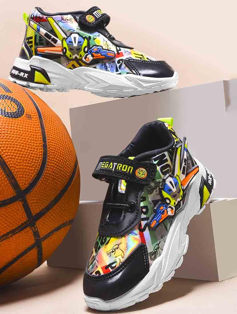 kids printed slip on velcro sports shoes - 21746899 -  Standard Image - 1