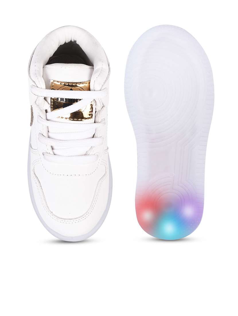 kids led shoes with lace up closure - 21746936 - Standard Image - 4