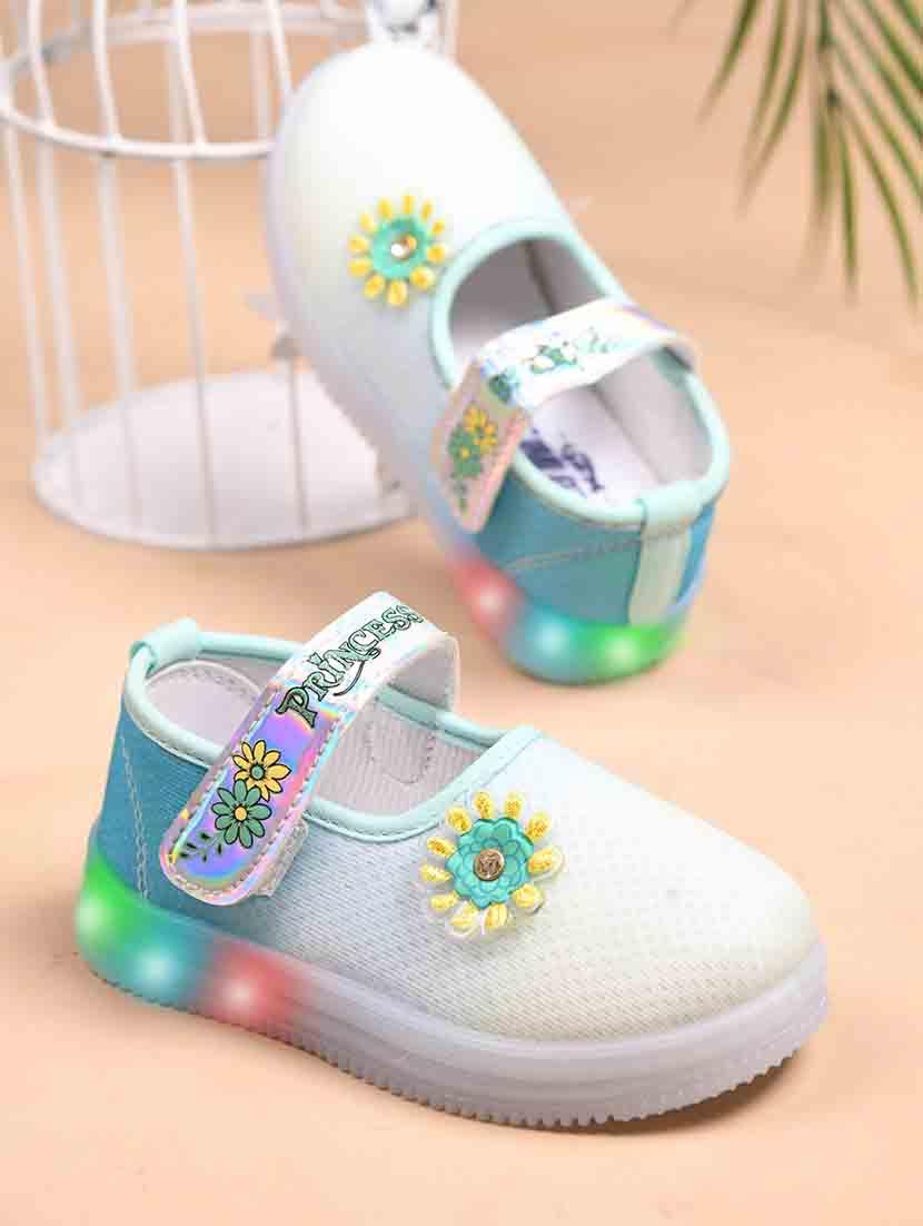 girls printed slip on velcro sandal - 21746937 - Standard Image - 1