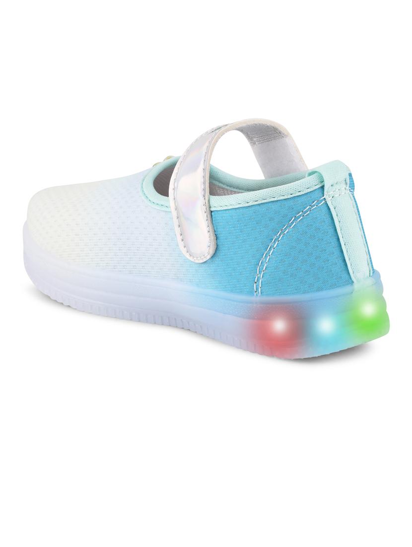 girls printed slip on velcro sandal - 21746937 - Standard Image - 4