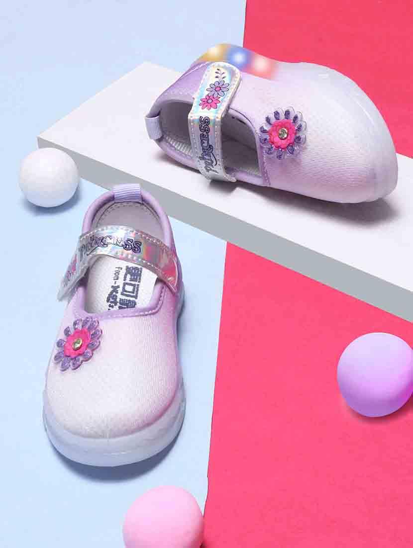 girls printed slip on velcro sandal - 21746939 - Standard Image - 1