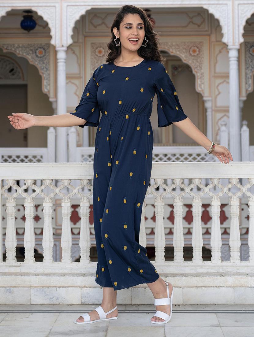 women embroidered full leg jumpsuit - 21747756 - Zoom Image - 0