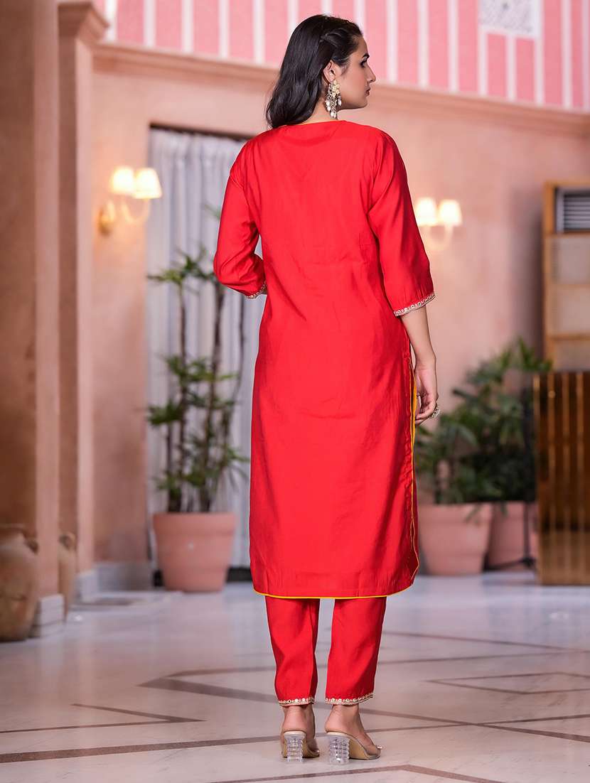 women embroidered kurta pant set with dupatta - 21747800 -  Standard Image - 1
