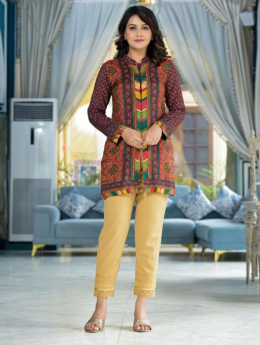 women floral print a-line tunic