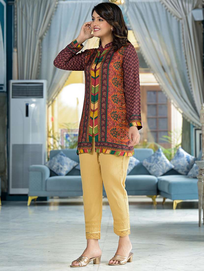 women floral print a-line tunic - 21747852 -  Standard Image - 1