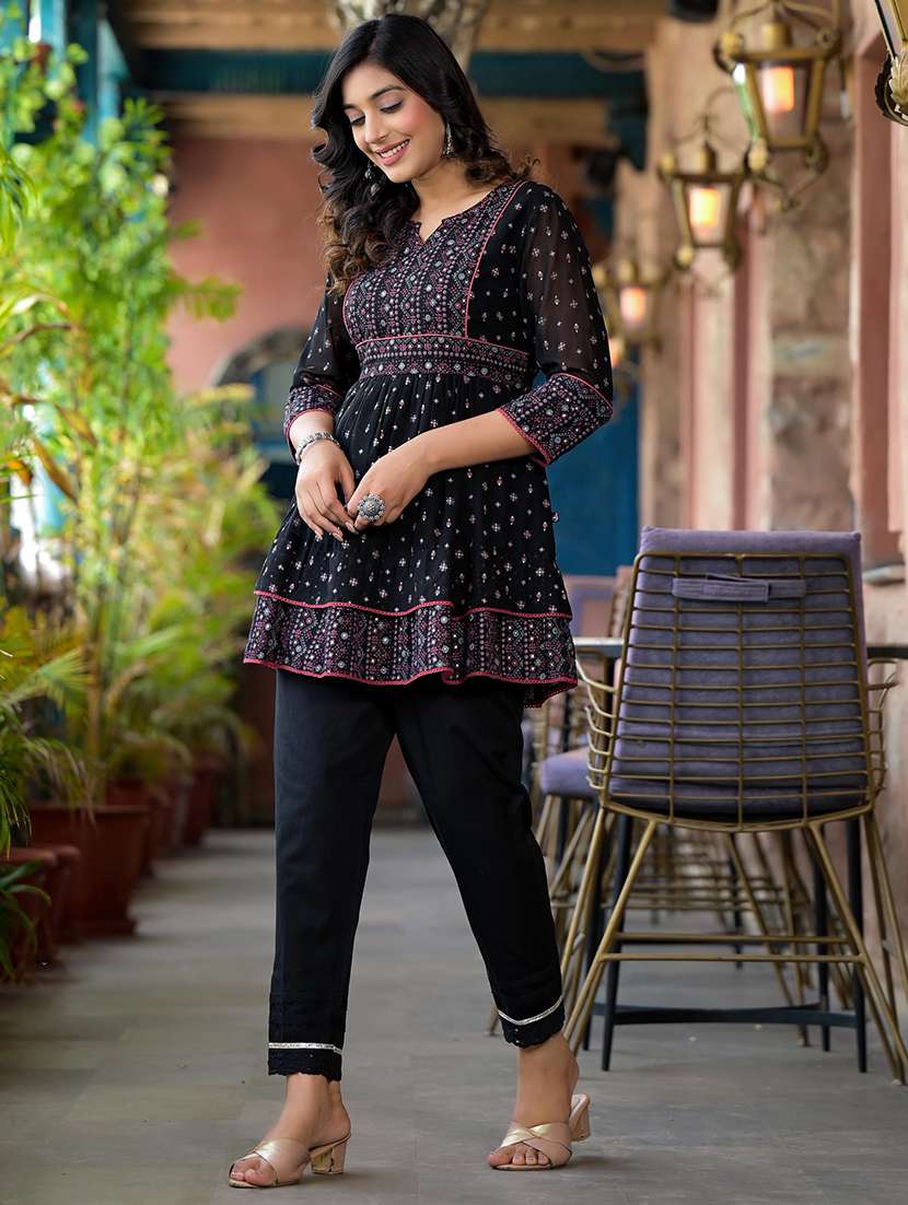 women floral print a-line tunic - 21747855 -  Standard Image - 1