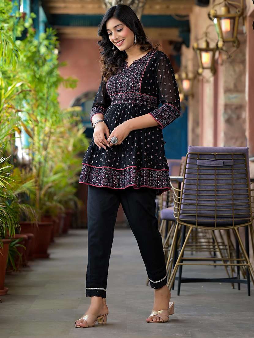 women floral print a-line tunic - 21747856 -  Standard Image - 1