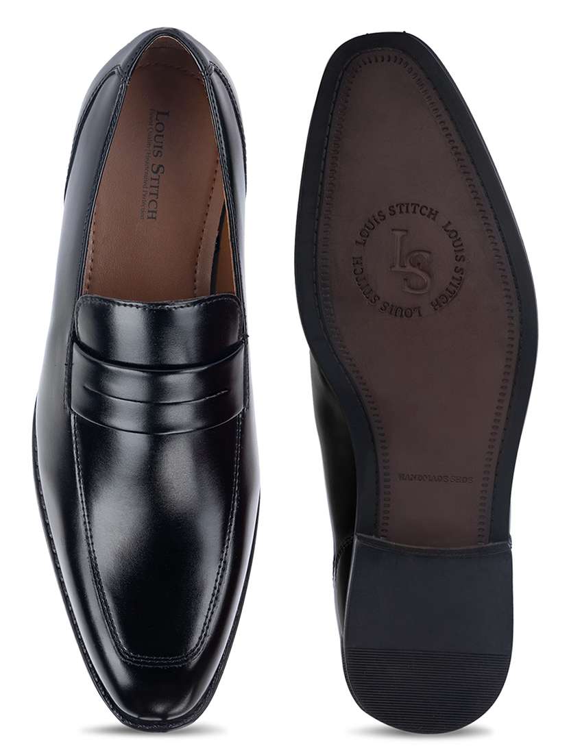 men solid slip on moccasin shoes - 21747926 -  Standard Image - 4