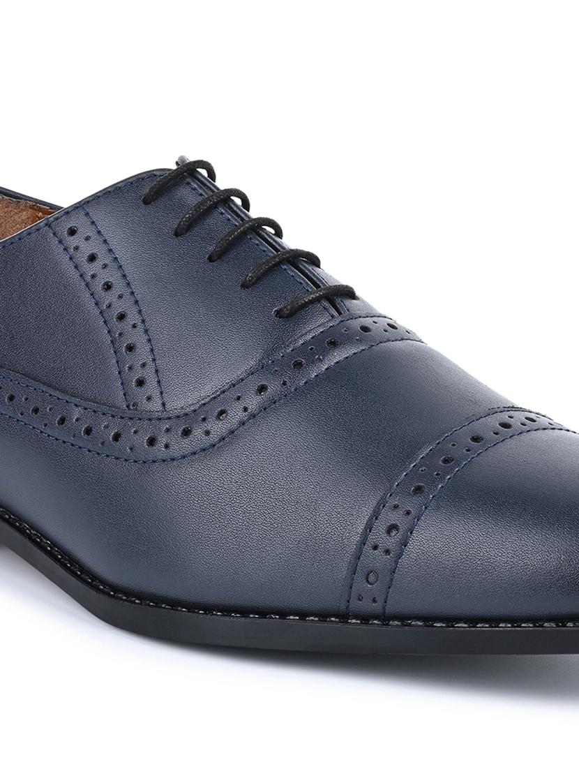 men solid lace-up oxfords - 21747991 - Standard Image - 4