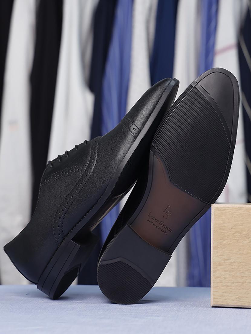 men solid lace-up oxfords - 21747994 -  Standard Image - 1