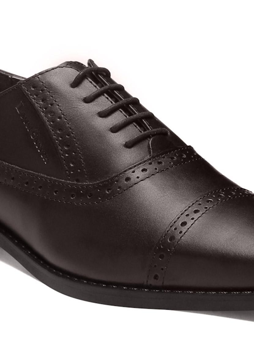 men solid lace up oxford shoes - 21747998 - Standard Image - 4