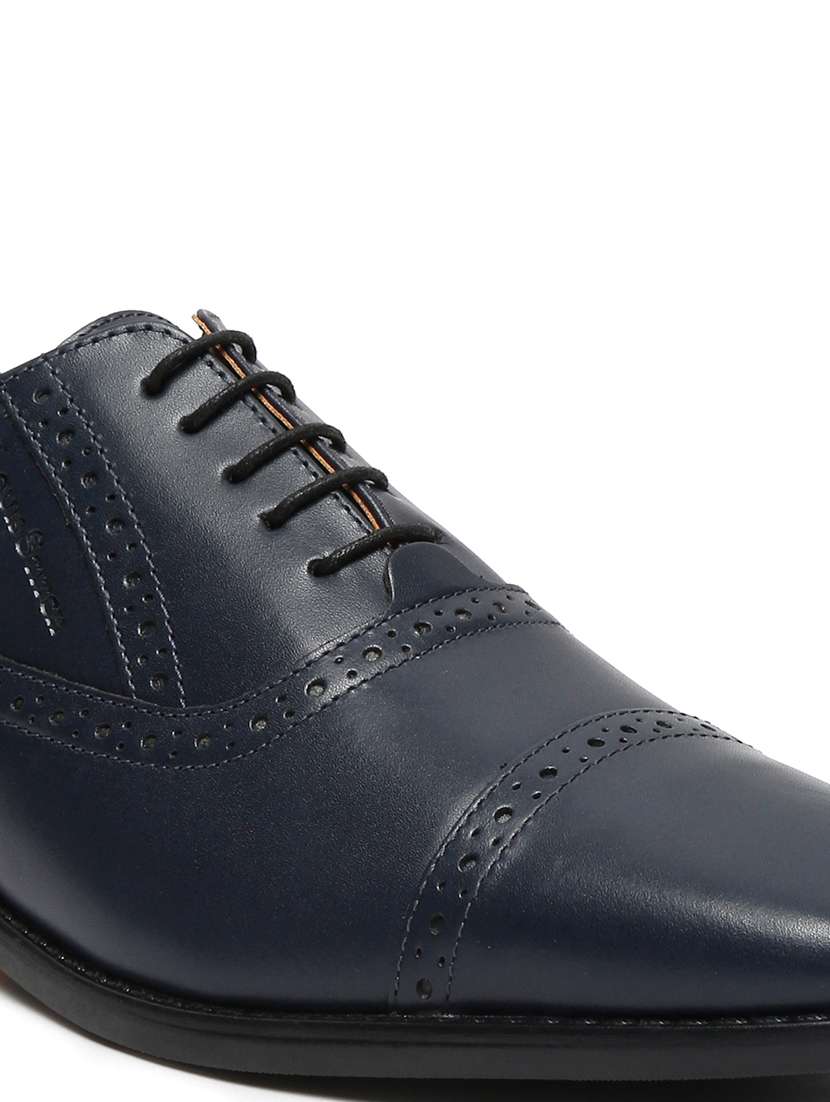 men solid lace-up oxfords - 21747999 -  Standard Image - 4