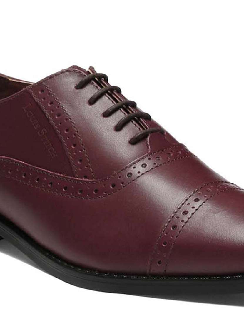 men solid lace-up oxfords - 21748001 -  Standard Image - 4