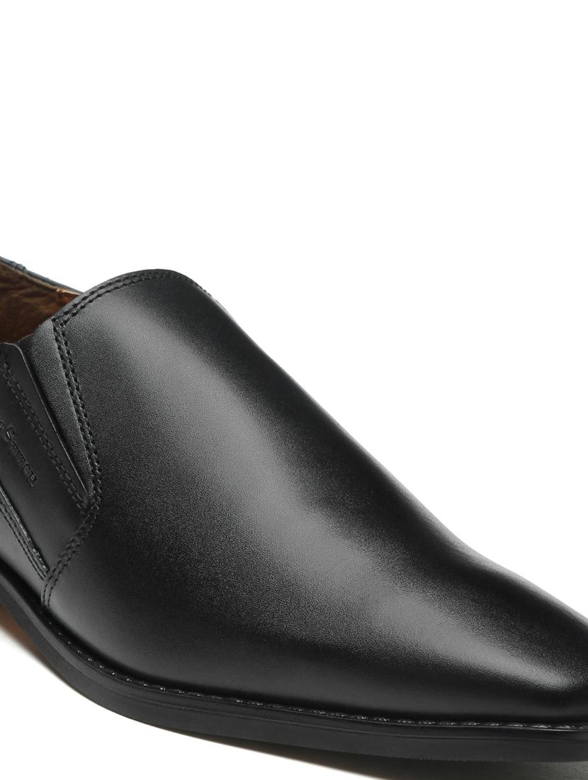 men solid formal slip on shoes - 21748006 - Standard Image - 4