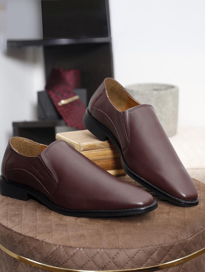 men solid formal slip on shoes - 21748007 -  Zoom Image - 0
