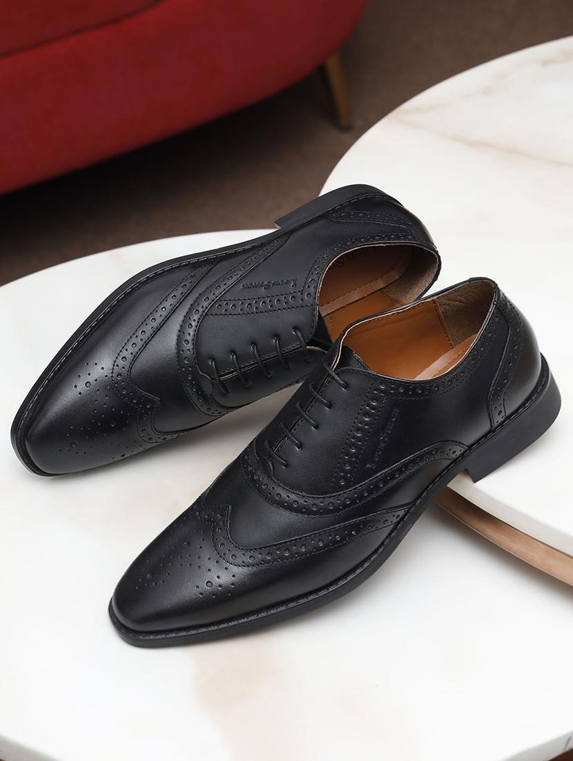 men solid lace-up brouges - 21748029 - Standard Image - 1