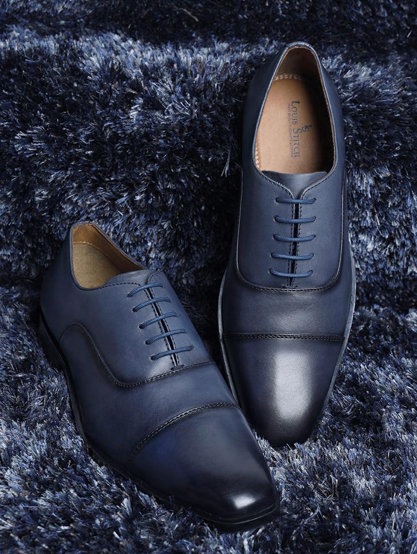 men solid lace-up oxfords - 21748042 - Standard Image - 1