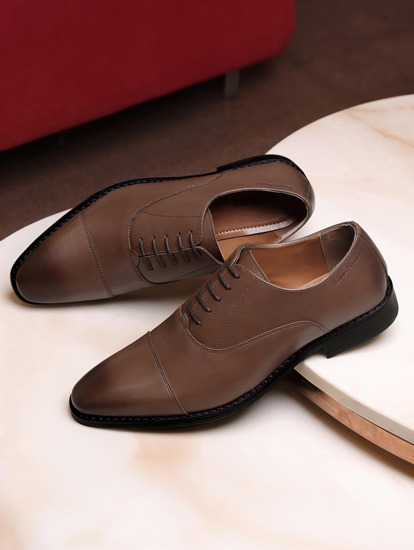 men solid lace-up oxfords - 21748060 -  Standard Image - 1