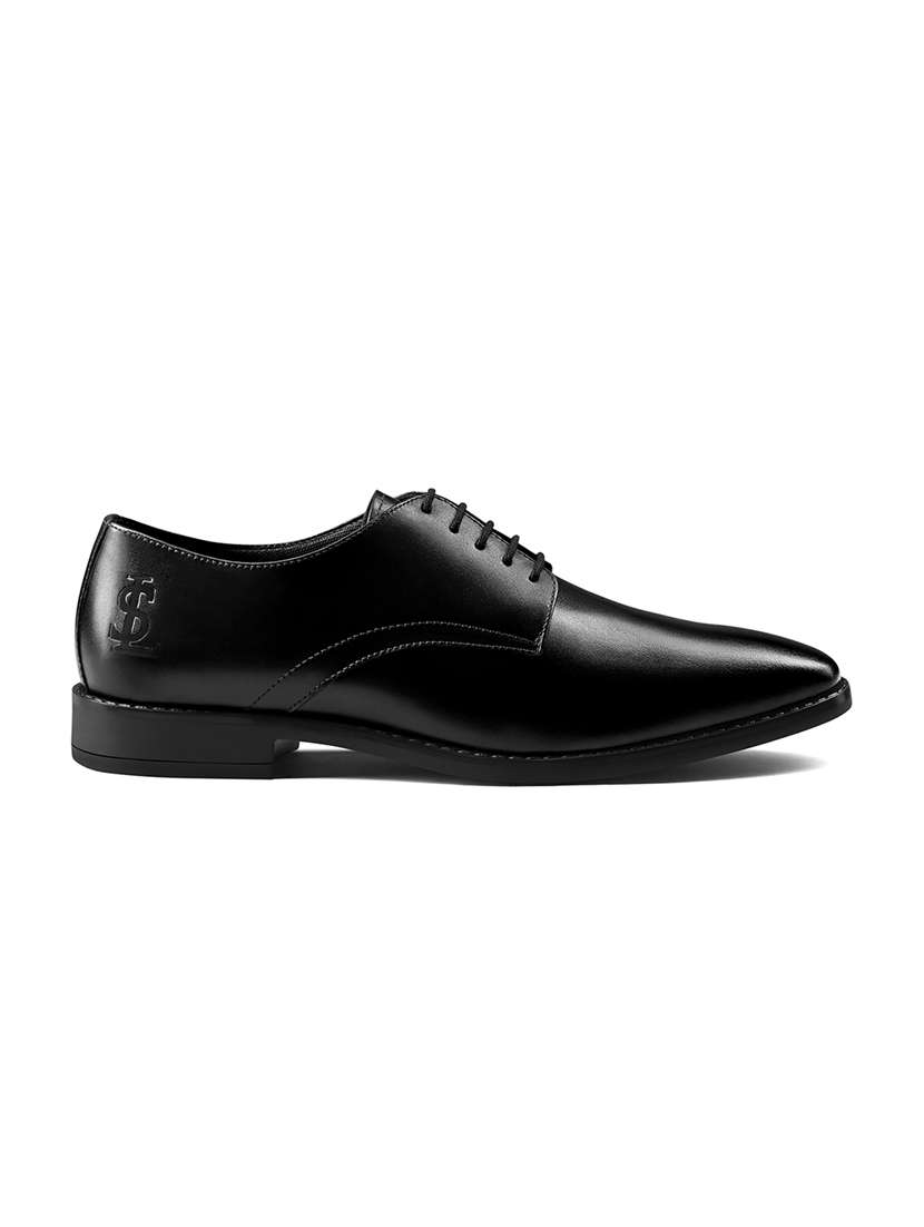 men solid lace-up derbies - 21748069 -  Standard Image - 4