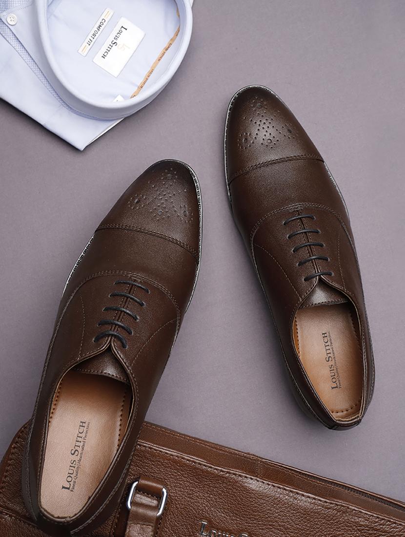 men solid lace-up brouges - 21748072 -  Zoom Image - 0