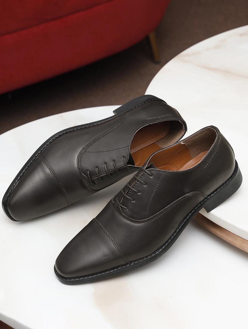 men solid lace-up oxfords - 21748087 -  Standard Image - 1
