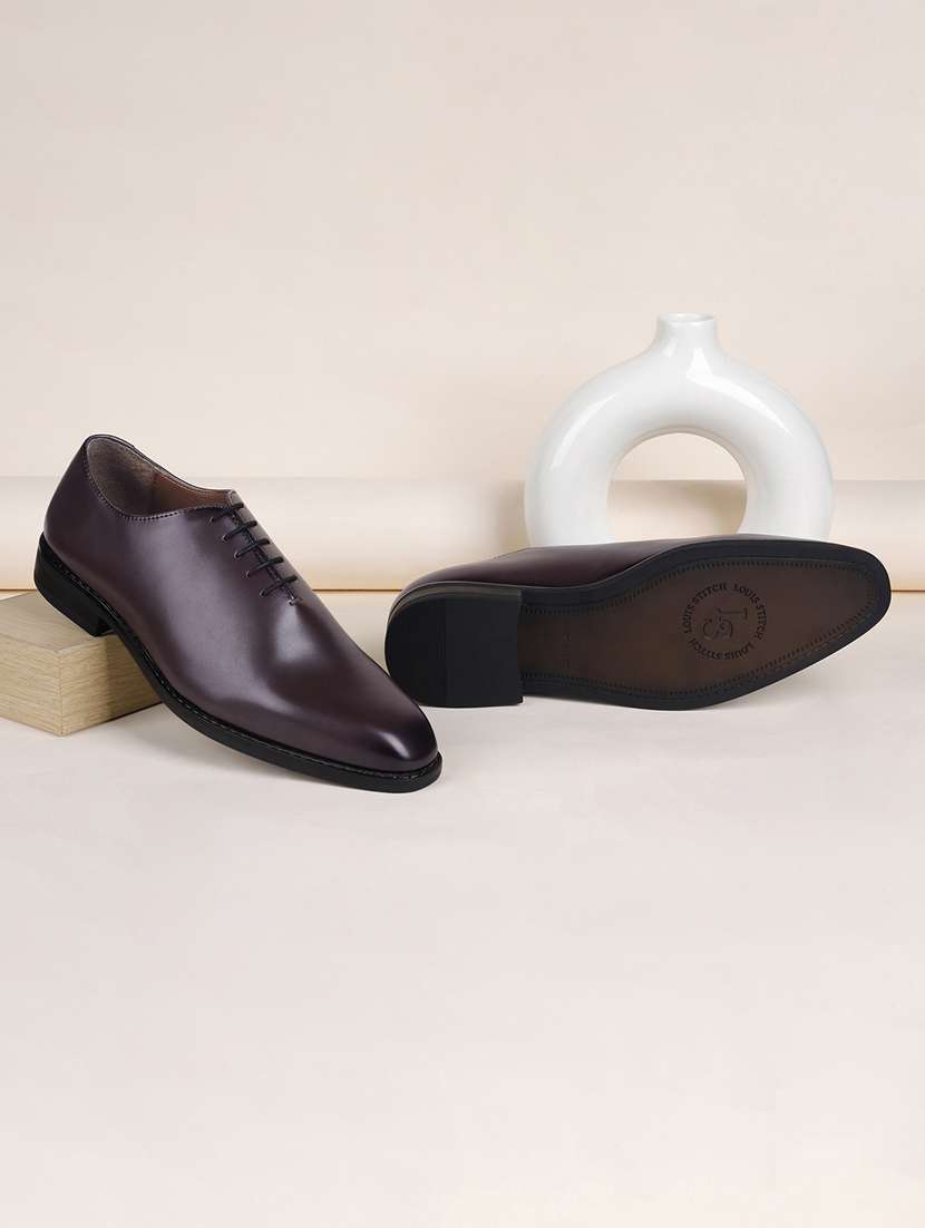 men solid lace-up oxfords - 21748102 -  Standard Image - 1