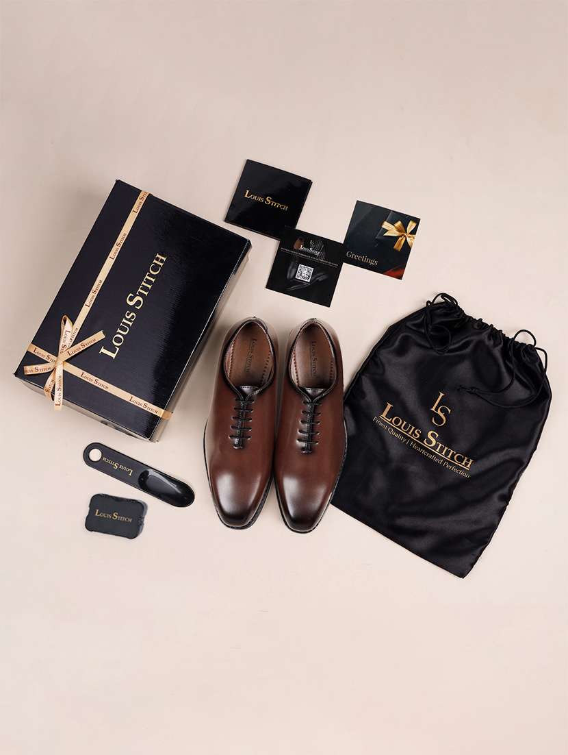 men solid lace-up oxfords - 21748103 -  Standard Image - 4