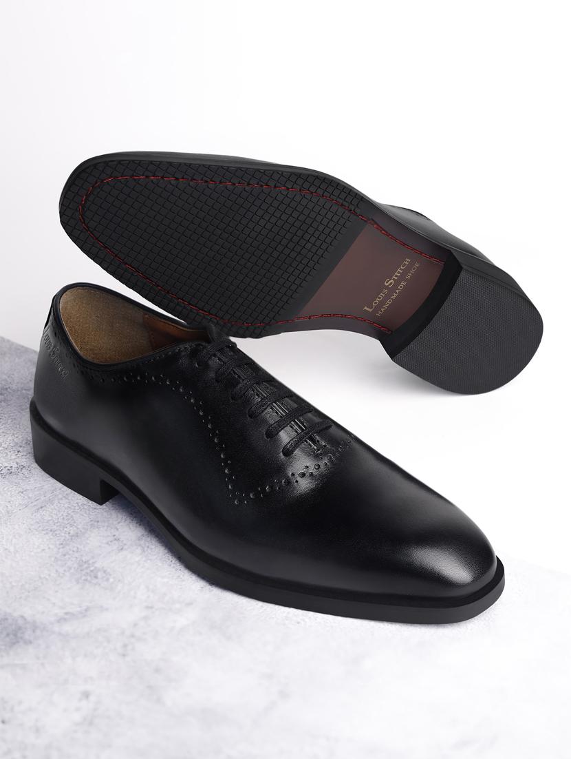 men solid lace-up oxfords - 21748111 - Standard Image - 1