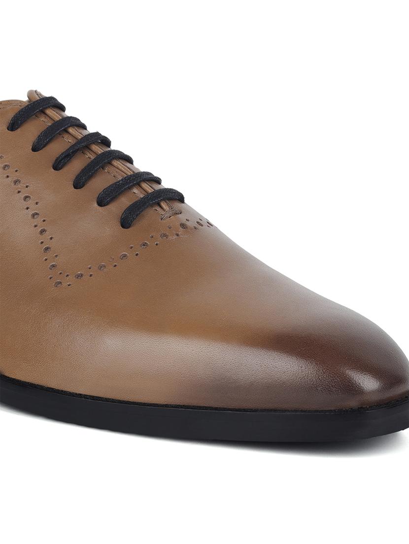 men solid lace-up oxfords - 21748112 - Standard Image - 4