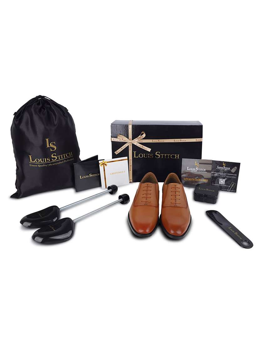 men solid lace-up oxfords - 21748141 -  Standard Image - 4