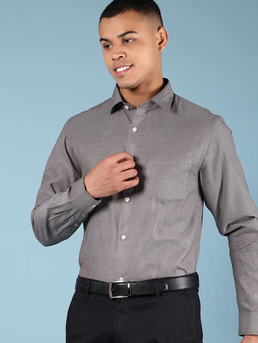 men solid long sleeve regular fit formal shirt - 21748171 -  Standard Image - 1