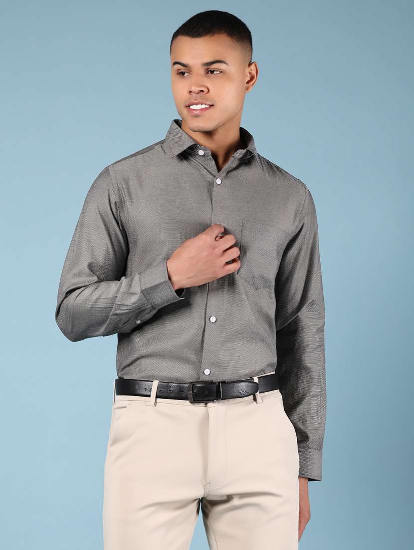 men solid long sleeve regular fit formal shirt - 21748173 -  Standard Image - 1