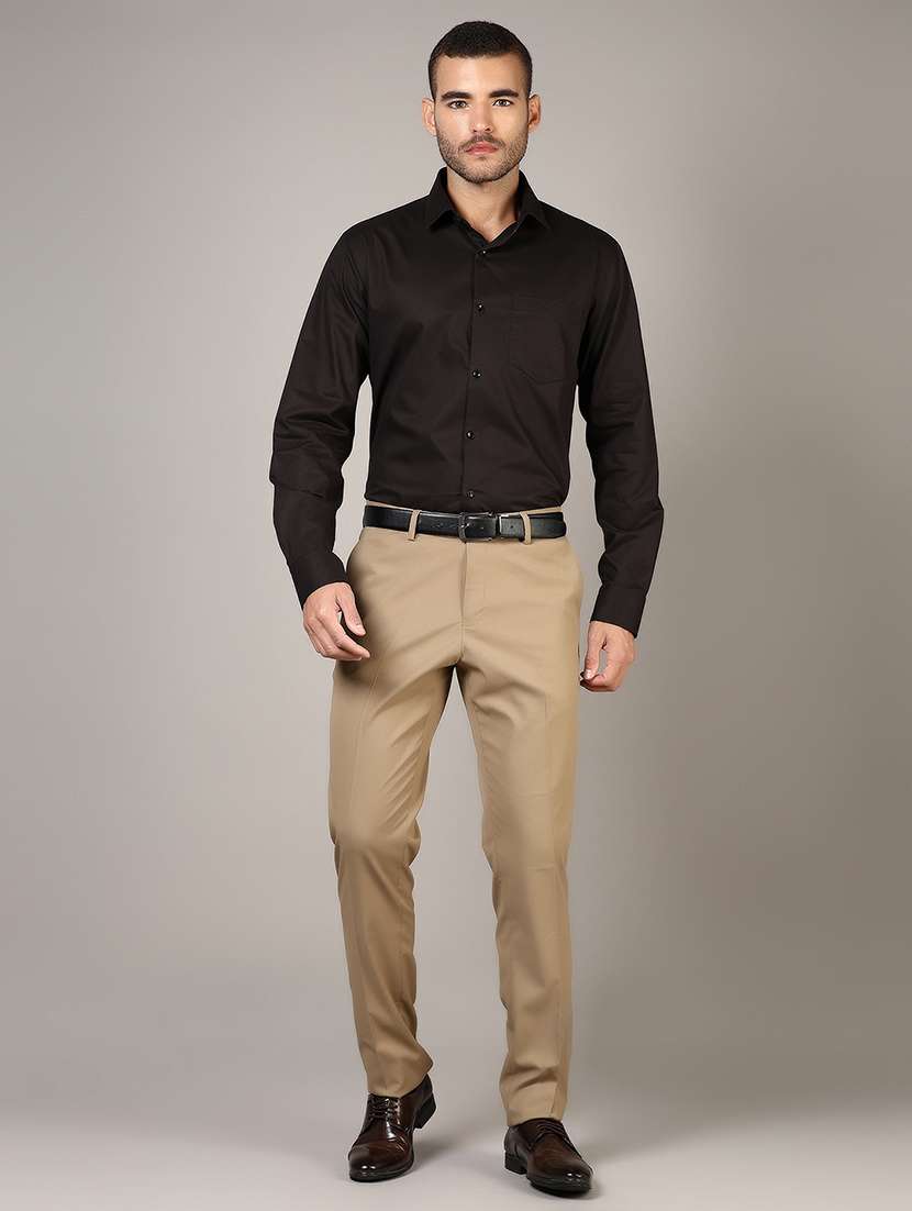 men solid long sleeve regular fit formal shirt - 21748233 -  Standard Image - 4