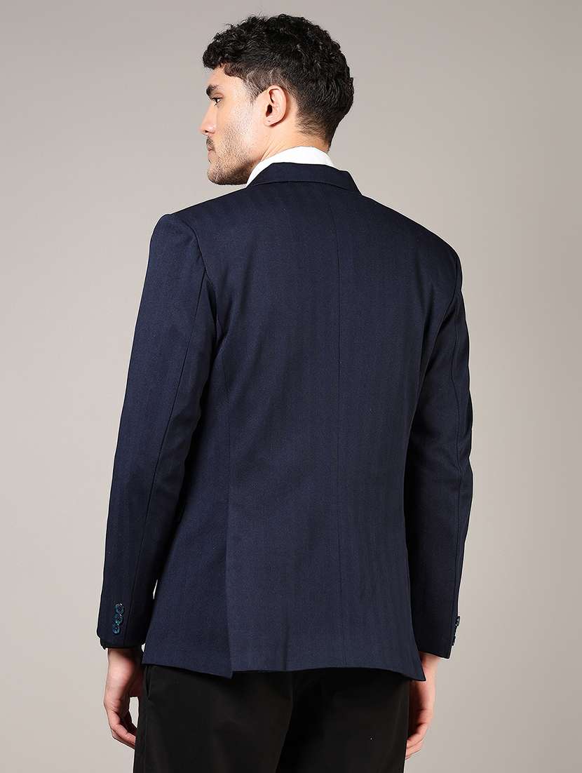 men lapel collar single breasted casual blazer - 21748258 -  Standard Image - 4