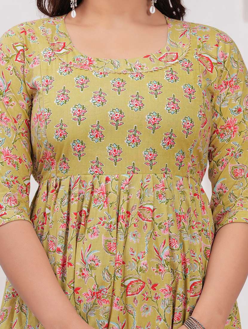 women floral printed round neck maternity dress - 21748310 -  Standard Image - 4