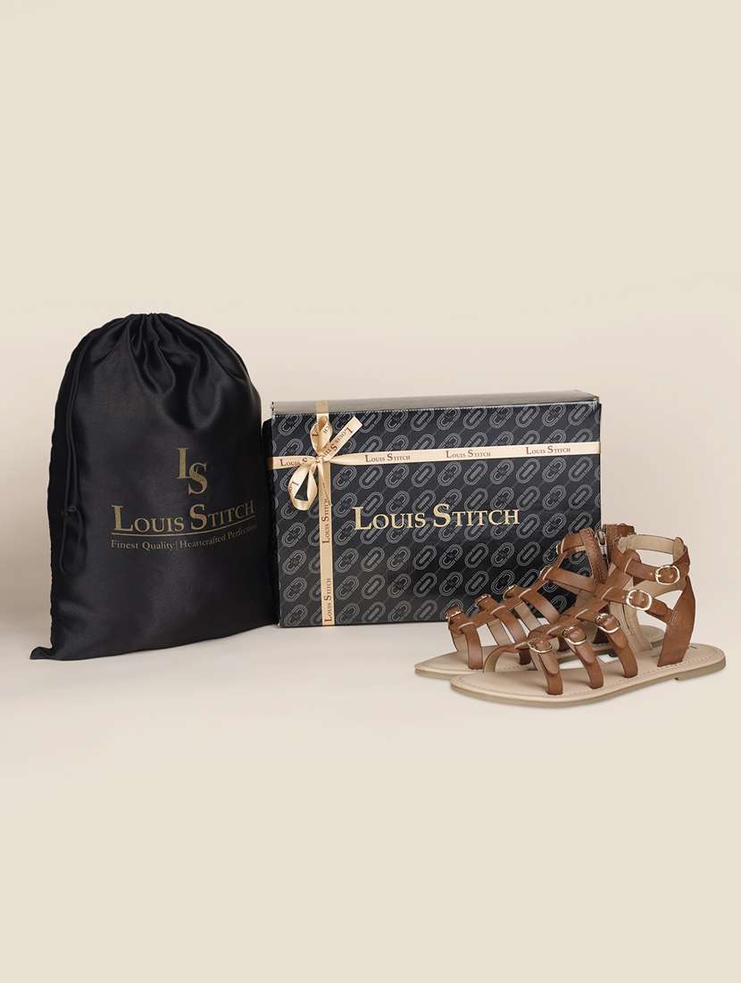 women solid gladiators sandal - 21748342 -  Standard Image - 4