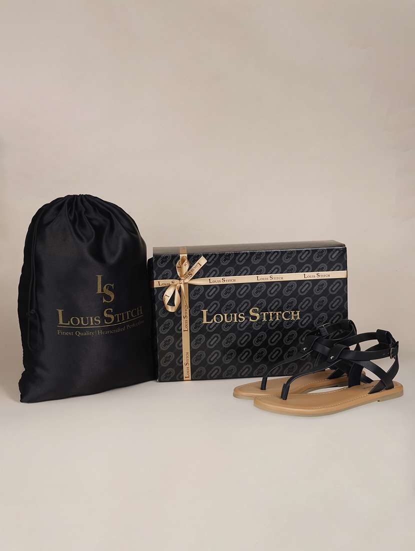 women solid t-strap sandals - 21748343 -  Standard Image - 4