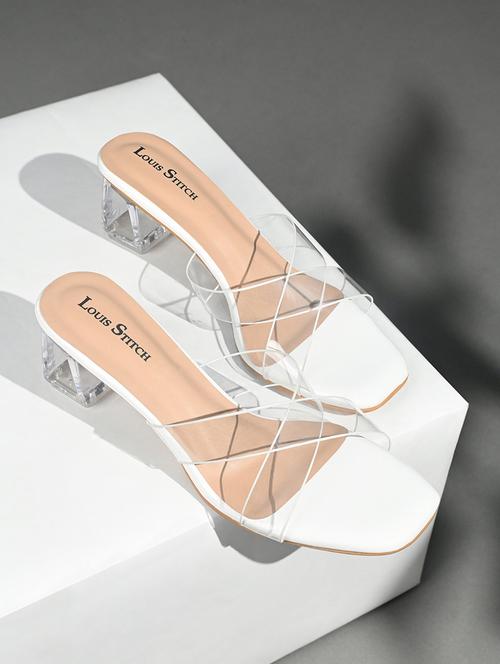 women white slip on sandal - 21748384 -  Standard Image - 0