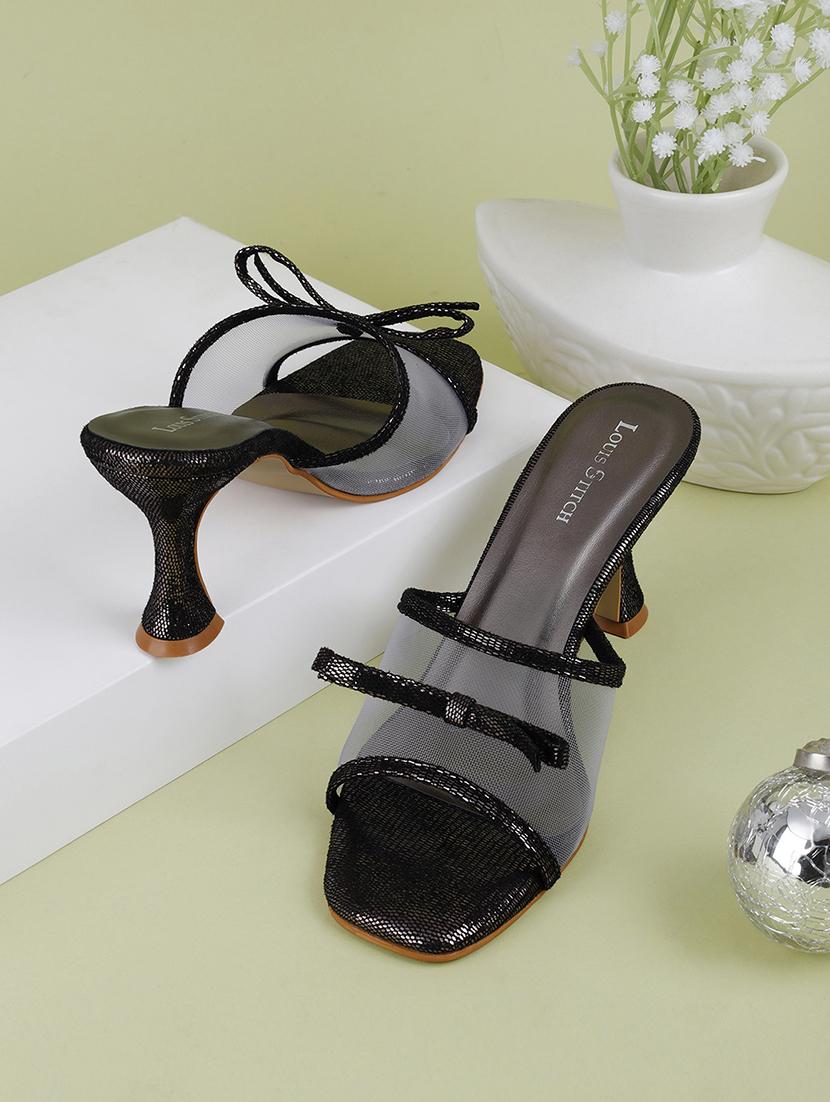 women black slip on sandals - 21748391 - Zoom Image - 0