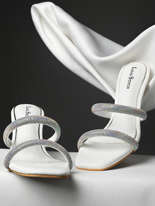 women white slip on sandal - 21748392 -  Standard Image - 0