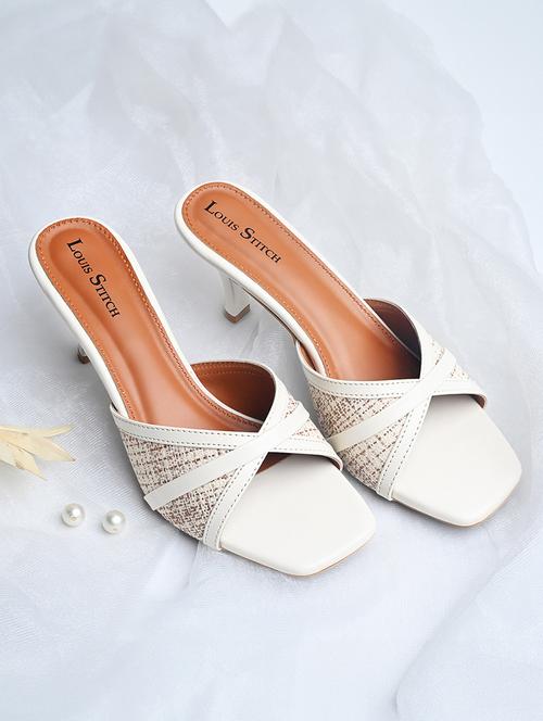 women white slip on sandal - 21748394 -  Standard Image - 0