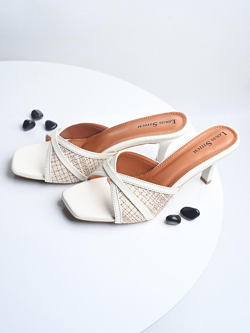 women white slip on sandal - 21748394 -  Standard Image - 1