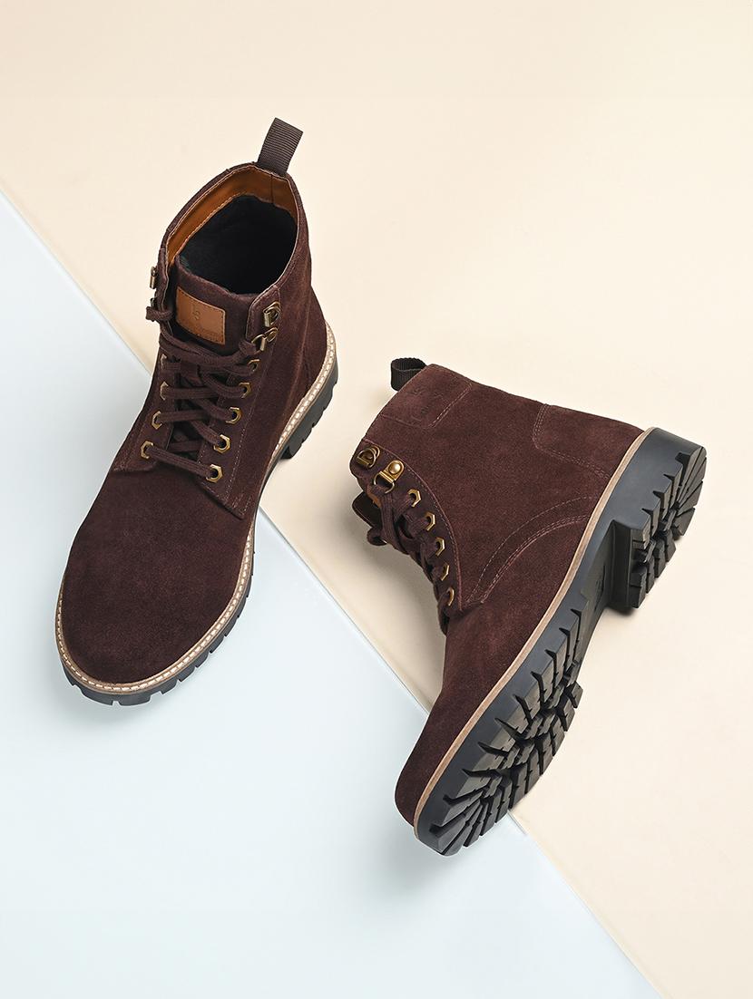 men brown lace up boots - 21748402 - Zoom Image - 0