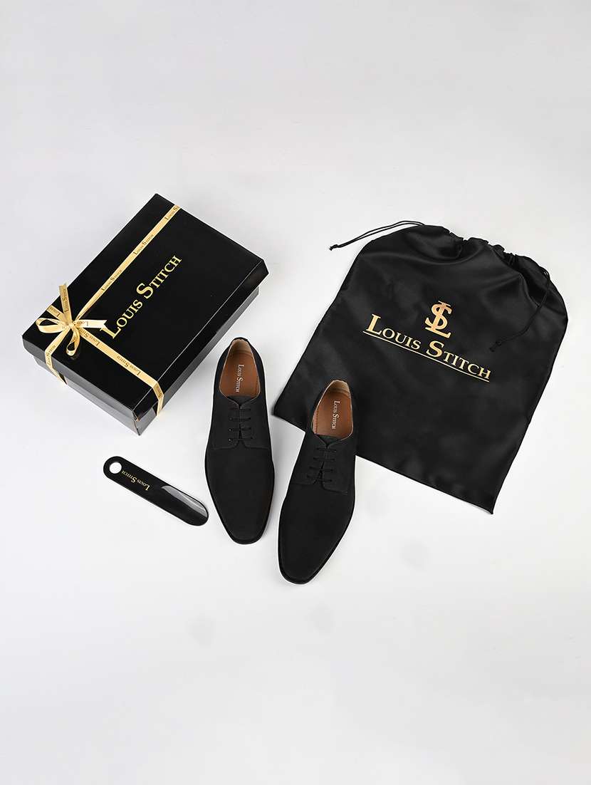 men solid lace-up derbys - 21748459 -  Standard Image - 4