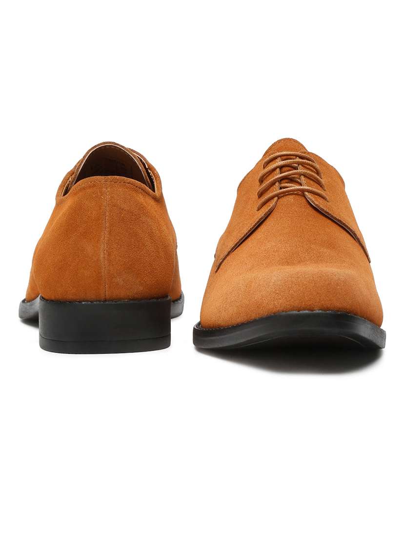 men solid lace-up derbys - 21748461 -  Standard Image - 4