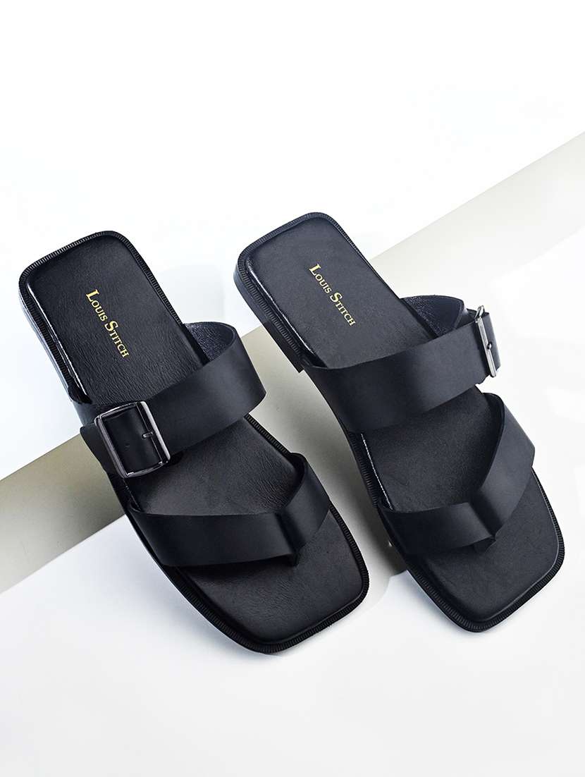 men solid toe separator sandal - 21748463 -  Standard Image - 1