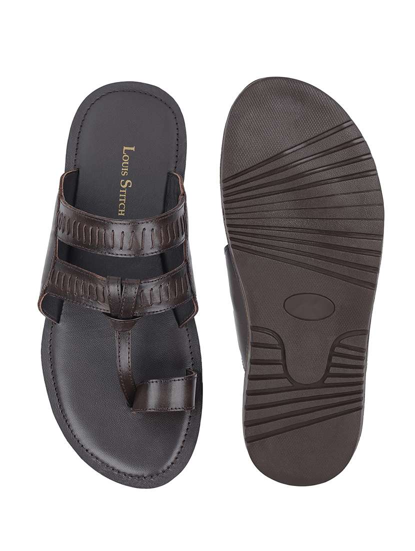men solid one toe sandal - 21748472 -  Standard Image - 4
