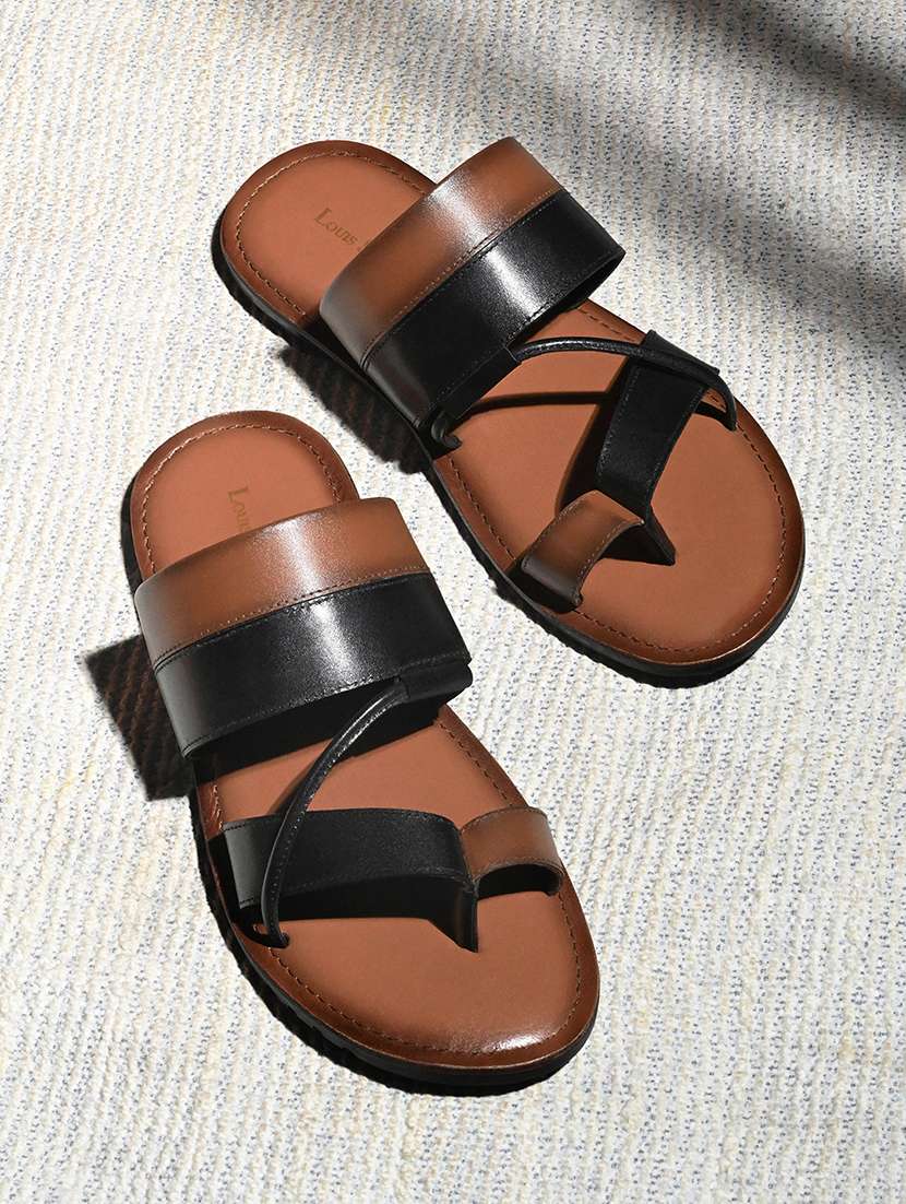 men solid slip on sandal - 21748474 -  Standard Image - 1