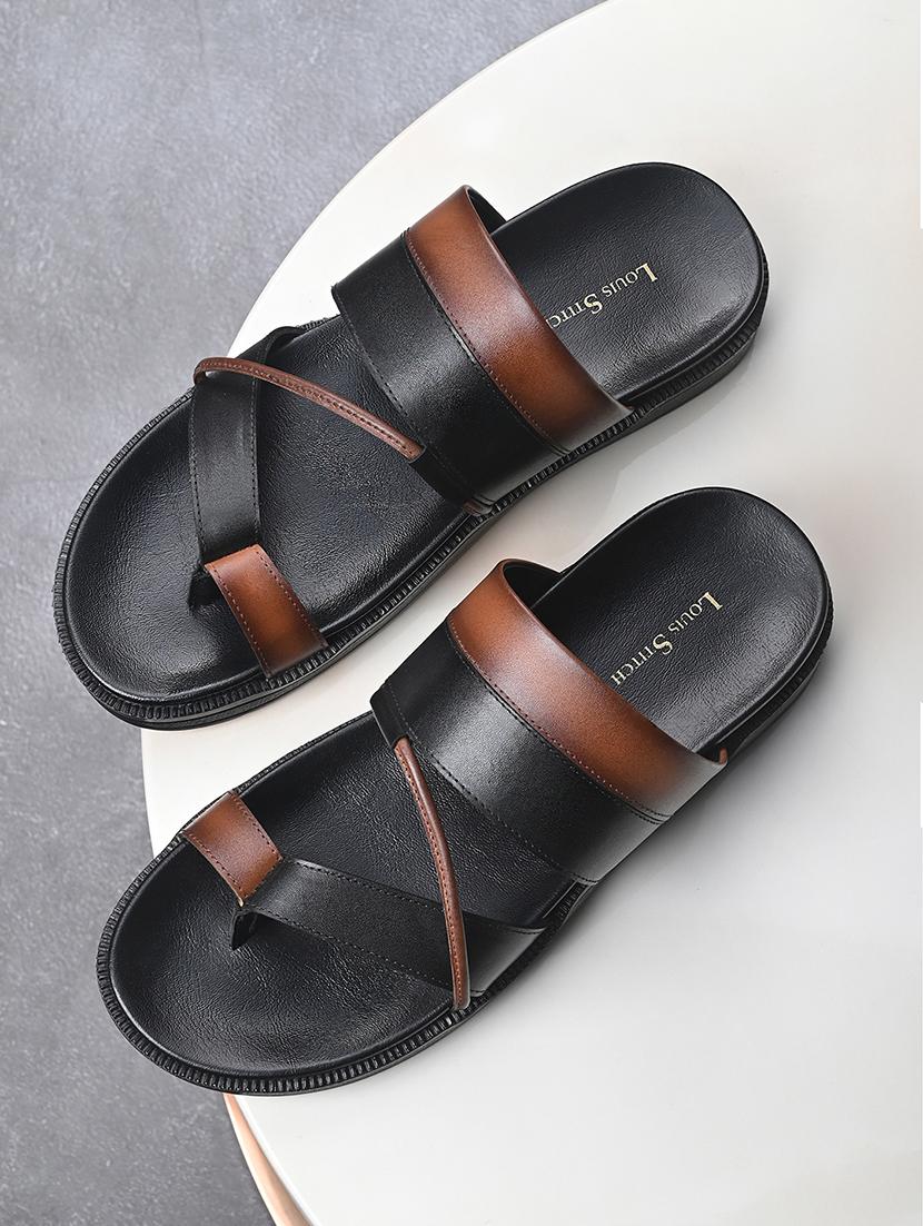 men solid slip on sandal - 21748475 - Zoom Image - 0